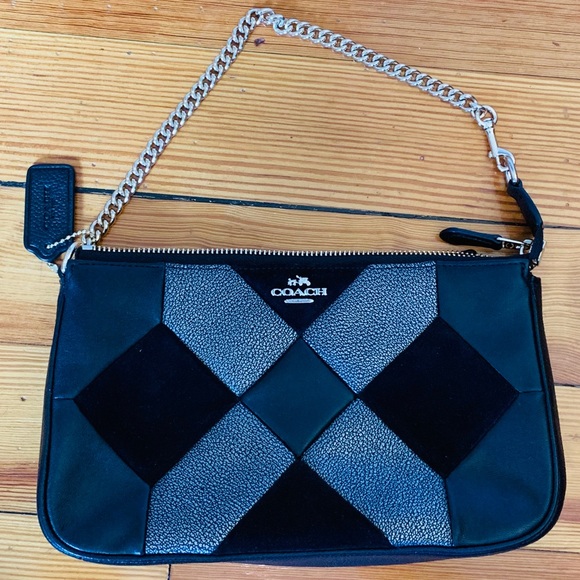 Coach Handbags - NWOT Coach black leather bag with patched accents